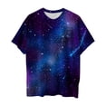 thumbnail image 3 of T Shirts for Men 2026 Summer Casual Short Sleeve Crewneck Galaxy Printed Tee Shirt, 3 of 3