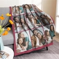 thumbnail image 3 of Custom Blanket with Photos/Text, Personalized Customized Picture Throw Blanket for Family Friend Christmas Halloween Birthday Wedding Customized Gifts for Women Men, 3 of 6