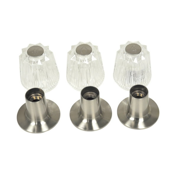 Danco 9D00081430 Brushed Nickel Acrylic Tub & Shower with 3-Handle Remodeling Trim