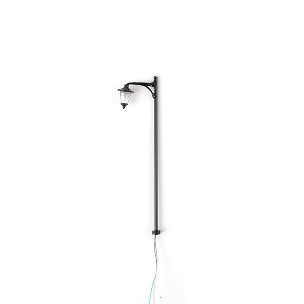 Toystoory 1:87, lámpara de calle de de arena, modelo de lámpara, altura ajustable, bombilla de luz de poste en miniatura, manualidades DIY para Artesanía Luz negra/blanca Toystoory HA066598-01