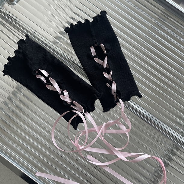 Pendientes hechos a mano con manga de mano para niña adolescente con guantes, guantes de cosplay femeninos