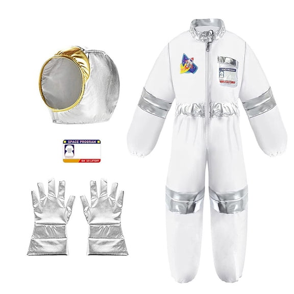 Boys Outfits&Set Children Space Suit Halloween Astronaut Gloves Holiday Party Attire for Kids