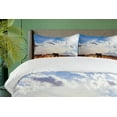 thumbnail image 4 of Ambesonne Western Duvet Cover Set, Horse Valley Sky View, 2-Calking, Cream Blue, 4 of 7