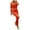 Red, variant on IROINNID Sleeveless Jumpsuit For Women Full-Length Fashion Zipper Bandage Pockets Button Jumpsuit