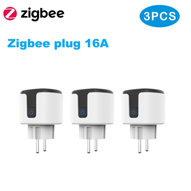 Tuya Smart Zigbee Plug 16A/20A EU Outlet 3680W Medidor de potencia Compatible con Alexa y Tuya Hub Tan Jianjun unisex