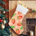 thumbnail image 5 of GZHJMY Strawberry Christmas Stocking, Personalized Large Candy Stocking Hanging Gift, Xmas Stockings Decoration for Family Holiday Party Ornaments Decor Fireplace, 5 of 7