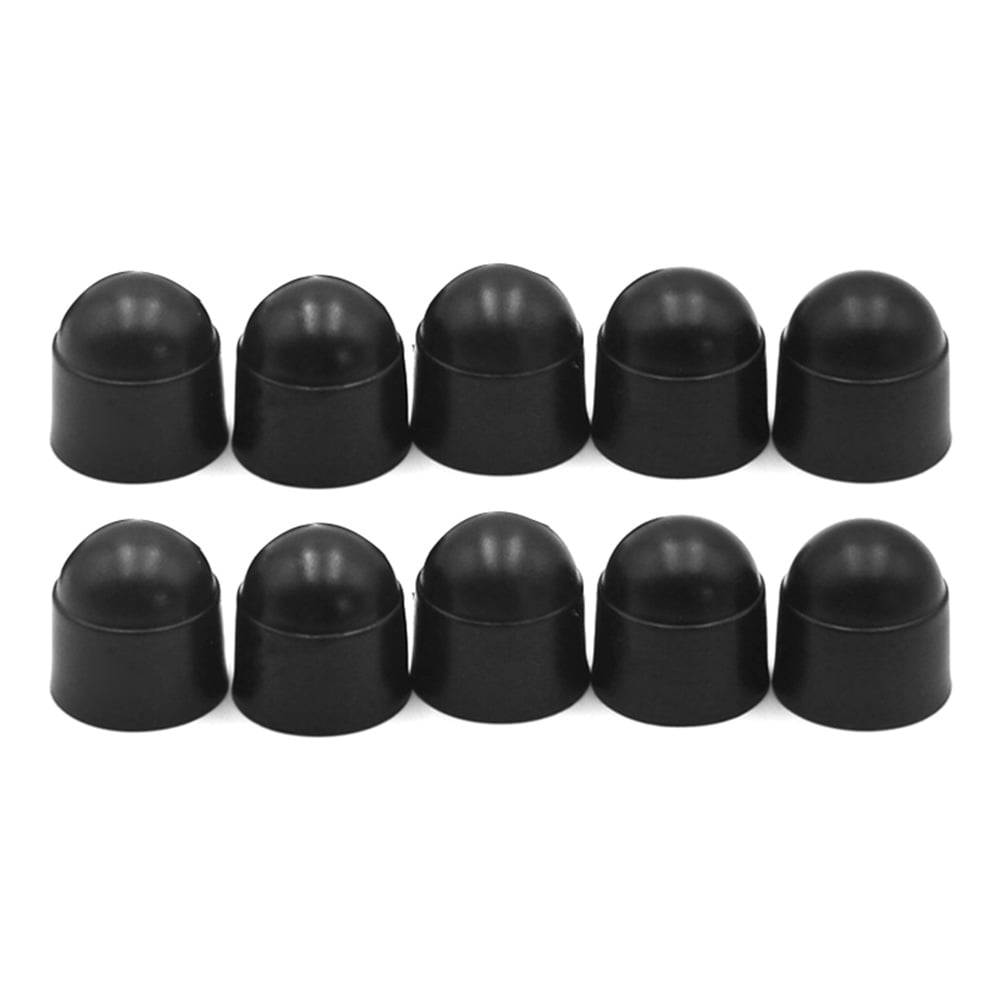 4 x M14 Black Dome Bolt Nut Protection Caps Covers Exposed Hex 22mm Spanner 