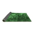 thumbnail image 2 of Ahgly Company Indoor Square Oriental Emerald Green Industrial Area Rugs, 4' Square, 2 of 4