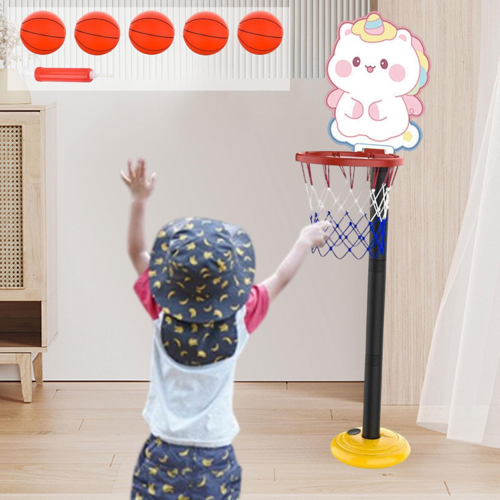 harayaa Basketball Hoop Set for Kids Basketball Stand Basket Supplies Basketball Net for White