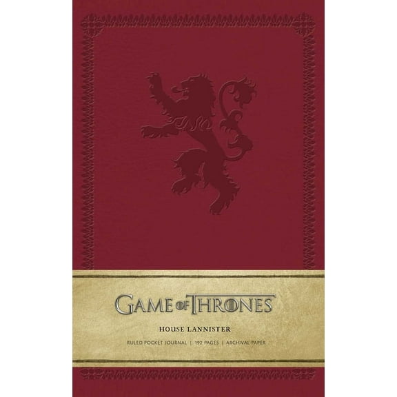 Game of Thrones: Game of Thrones: House Lannister Ruled Pocket Journal (Hardcover)