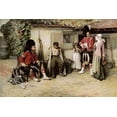 thumbnail image 2 of Holl, Frank 18x13 Black Ornate Wood Framed with Double Matting Museum Art Print Titled - Deserted, 2 of 4