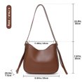 thumbnail image 2 of Adibosy Shoulder Bags for Women Fashion Crossbody Bag Cute Hobo Tote Handbag Purse with Zipper Closure Brown, 2 of 6