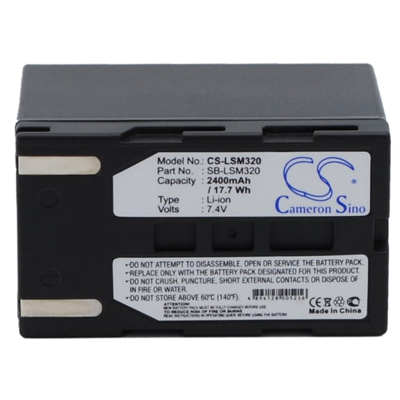 2400mAh SB-LSM320 Battery for Samsung VP-DC171W VP-DC161Wi VP-DC575WB/XEU VP-D353i VP-D361i VP-DC171 SC-D366 VP-D354 VP-D655 VP-