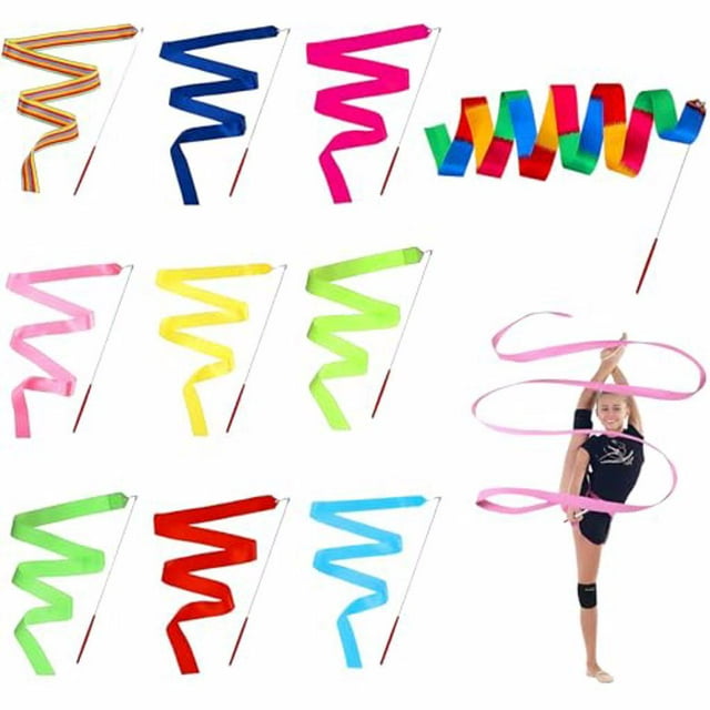 Toystoory 10 pack/lote cinta gimnástica ligera y portátil para maniobras fáciles y giros impresionantes Ropa Deportiva, Zapatos