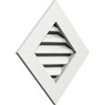 thumbnail image 2 of Ekena Millwork 20"W x 20"H Diamond Gable Vent (26 3/8"W x 26 3/8"H Frame Size) Functional, PVC Gable Vent with 1" x 4" Flat Trim Frame, 2 of 14