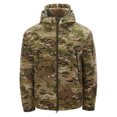 thumbnail image 2 of Hsovts Men Tactical Military Camouflage Softshell Jackets Hooded Fleece Lined Waterproof Windbreaker Coat Outdoor Work Fall Winter Green M, 2 of 4