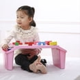 thumbnail image 5 of Bandeja Escritorio Regazo NiñOs,Bandeja Escritorio PortáTil PláStico Regazo los NiñOs para Cama,Aula,Computadora PortáTil para NiñOs Actividades en AutomóVil,Comedor y Piso Rosa, 5 of 5