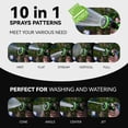 thumbnail image 6 of RainPoint 15FT Garden Hose with Hose Nozzle,60% Lighter TPE Anti-Kink Water Hose Anti-Kink Flexible Hose,3/4" Fittings, 6 of 14