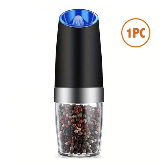 Electric Salt and Pepper Grinder Set - LED Light, One-Hand Automatic Operation, Adjustable Coarseness, Kitchen Spice Shakers, Christmas & Halloween Gift (Battery Not Included)
