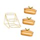 thumbnail image 4 of Cesta de frutas, plato para aperitivos, elegante soporte multifuncional para almacenar frutas estilo C 3 cuadrículas, 4 of 9