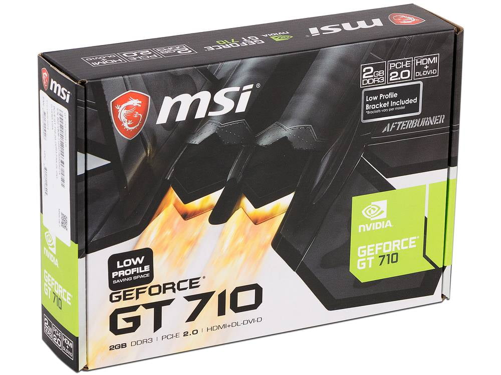 Tarjeta de Video NVIDIA GeForce GT 710 MSI 2GB GDDR3 1xHDMI 1xDVI GT ...