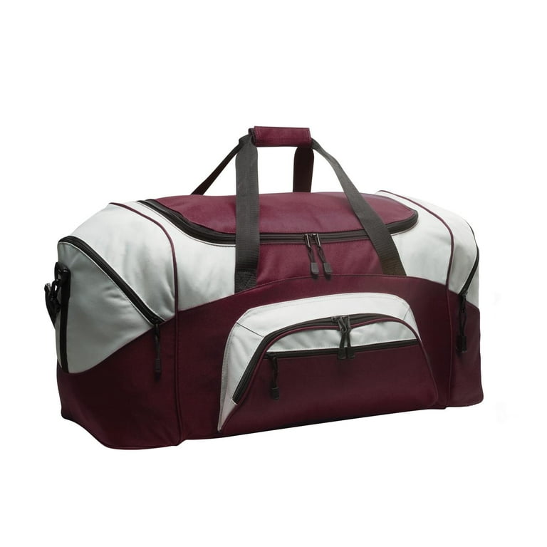 BG99 Port & Company Mens Gym Bag Colorblock Sport Duffel - Walmart.com