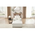 thumbnail image 5 of LiviNest Modern Single Sofa with Ottoman: Integrated USB Ports & Storage for Home Office & Living Room - Beige Corduroy Upholstery & Pocket Spring Comfort for Remote Workers & Small Spaces, 5 of 5