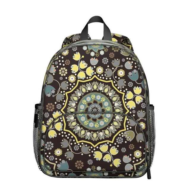 Sac à Dos Rétro à Motif Cachemire Floral - Sac d'École Ergonomique Imperméable avec Boucles Ajustables