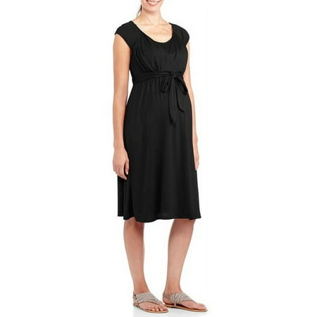 Maternity Nursing Cap Sleeve Wrap Dress--Perfect for Nursing