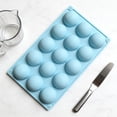 thumbnail image 4 of Lunxisen 4 Pcs Silicone Baking Tray for Light Cake French Dessert Kitchen Baking Semi-circular Pastry Mold, 4 of 9