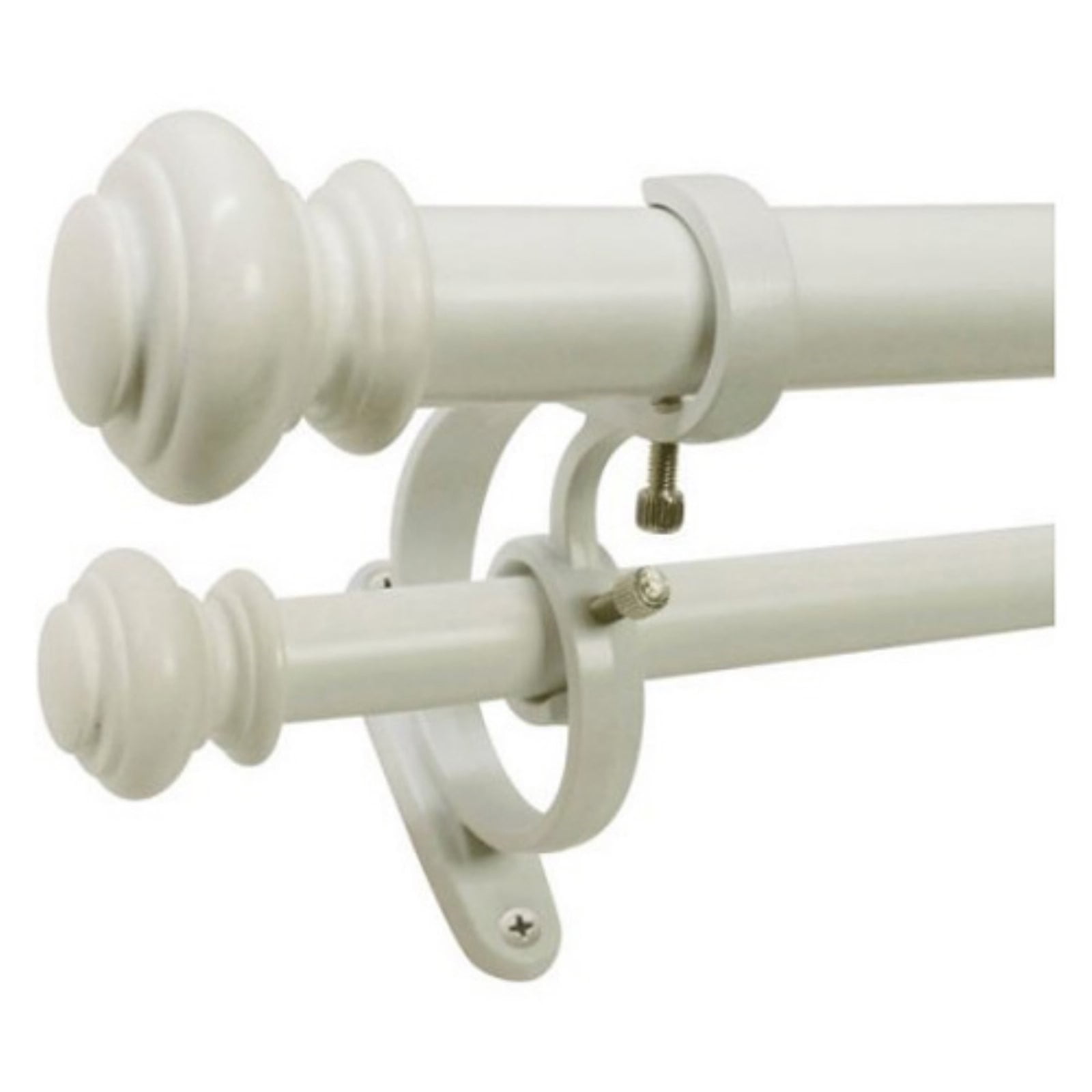 Decopolitan 1 Urn Adjustable Double Curtain Rod Set Walmart Com