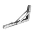 thumbnail image 1 of FLAMEEN Shelf Bracket,2Pcs Stainless Steel Triangular Folding Bracket Wall Shelf Support Heavy Duty Fixing Bracket,Wall Shelf Bracket, 1 of 8