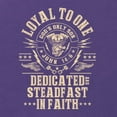 thumbnail image 6 of Wild Bobby Loyal To One Dedicated Steadfast In Faith | Religious Bible Verse John 14:6 Inspirational/Christian Women Tri-Blend Racerback Tank Top, Purple Rush, Medium, 6 of 6