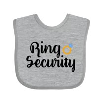 Inktastic Ringbearer Ring Security Boys Baby Bib
