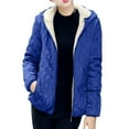 thumbnail image 2 of Abrigos y chaquetas informales con capucha y manga larga para mujer, abrigos largos y cálidos, sudaderas con capucha, chaquetas y abrigos con bolsillos., 2 of 6