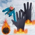 thumbnail image 1 of Aooww Gants d'Hiver pour Hommes et Femmes Gants Imperméables Gants Thermiques Sport pour Course Cyclisme Conduite Randonnée, Gants Tactiles Chauds pour Travail Extérieur, Bleu1, 1 of 9