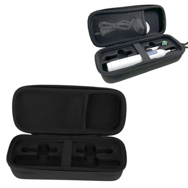 Cepillo de Dientos Eléctrico de Vije Caso de Vije Compatible para oral B Pro 1000 Pro 2000 Pro 3000 Pro 3500 Pro 1500 Negro Negro