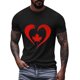 thumbnail image 3 of Camisas de Manga Corta para las Mujeres Impresión de Manga Corta Cuello Redondo, Camisa Casual de Poliéster para las Mujeres, Lavado de Manos, 3 of 8