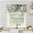 thumbnail image 4 of Window Curtains Valances, Marble Texture Line Black Gold White Rod Pocket Cafe Valance Short Curtains for Kitchen, Bedroom, Living Room, 1 Panel, 54X18, 4 of 5