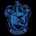 thumbnail image 2 of Girl's Harry Potter Classic Ravenclaw House Crest Graphic Cropped T-Shirt Black Small, 2 of 3