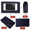 thumbnail image 4 of Bolso de noche BBJinRonjy para mujer, de gamuza azul marino, 4 of 6