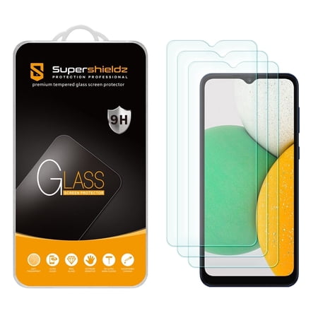 Supershieldz Designed for Samsung Galaxy A03s Tempered Glass Screen Protector, Anti Scratch, Bubble Free (3 Pack)