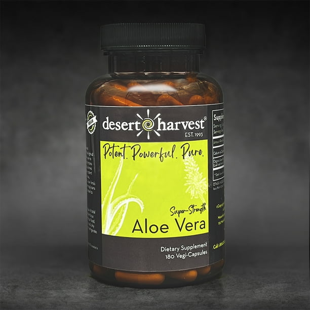 Desert Harvest SuperStrength Aloe Vera (180 Capsules)