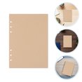 thumbnail image 1 of HONMEET 240Pcs Notebook Refill Loose Leaf Paper Light Brown Blank Pages for Professional Use, 1 of 8