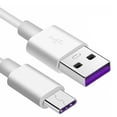 thumbnail image 4 of Cable de datos blanco de 1 m, cable de carga rápida tipo C de 5 A para Android, Huawei Honor y Xiaomi, 4 of 12