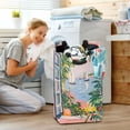 thumbnail image 5 of Yayeee Freestanding Laundry Hamper with Handle Collapsible Large Storage Basket for Clothes, Floral Seaside, 5 of 7