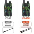 thumbnail image 5 of Walkie Talkie shaofei UV5R 5 W radio bidireccional banda dual para aficionados radio FM VHF UHF transceptor portátil para exteriores color verde, 5 of 5