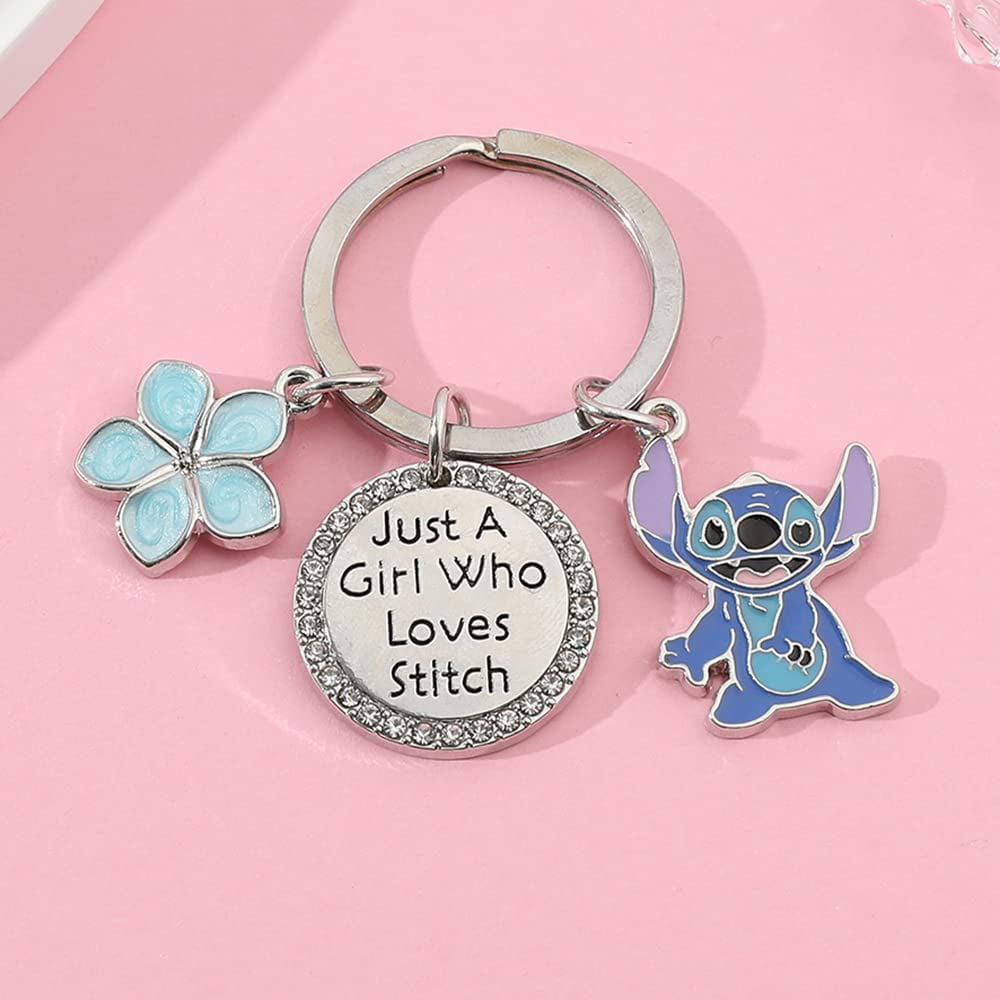 ZWYQWN Stitch Gifts Ohana Means Family Ring Stitch Lover Gift Birthday  Gifts for Women Friends Stitch Fans Gifts (ohana family8)