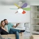 thumbnail image 2 of Ceiling Fans with Lights E27/26 Socket Screw in Ceiling Fan Socket Fan Light Ceiling Fans with Lights Multicolor,B, 2 of 5