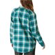 thumbnail image 2 of Lucky Brand Womens Oversized Plaid Button Up Shirt, green, S, 2 of 2